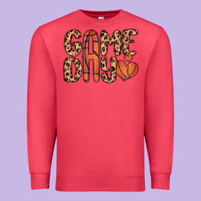 Game Day Basketball Premium Sweatshirt Designed By Maliassmallbusiness