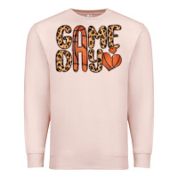 Pale Pink game day basketball Premium Sweatshirt - MaliasSmallBusiness