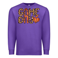 Purple game day basketball Premium Sweatshirt - MaliasSmallBusiness