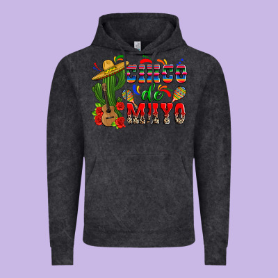 Cinco De Mayo Cactus Vintage Hoodie Designed By Zillion Design Studio