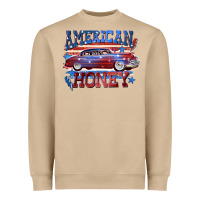 Mushroom American honey 4th of july Heavyweight Sweatshirt - CowGirlArtShop