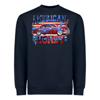 Navy American honey 4th of july Heavyweight Sweatshirt - CowGirlArtShop