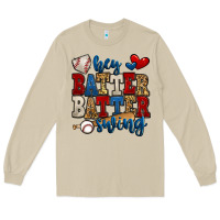 Mushroom hey batter batter swing baseball Long Sleeve Tee - Jasminsmagicworld