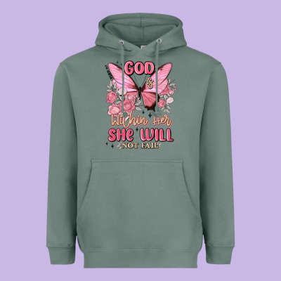God Is Within Her She Will Not Fail Heavyweight Hoodie Designed By Maliassmallbusiness
