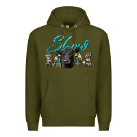 Army Green show mom aztec cowhide black angus Premium Hoodie - Artiststas