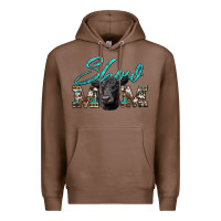 Chestnut show mom aztec cowhide black angus Premium Hoodie - Artiststas