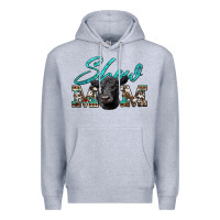 Heather Grey show mom aztec cowhide black angus Premium Hoodie - Artiststas