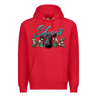 Red show mom aztec cowhide black angus Premium Hoodie - Artiststas