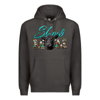 Smoke show mom aztec cowhide black angus Premium Hoodie - Artiststas
