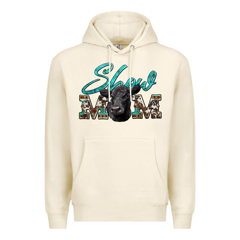 Show Mom Aztec Cowhide Black Angus Premium Hoodie by Artiststas | Teevron