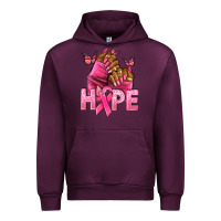 Mauve Wine hope cancer nails Urban Hoodie - NancyCooperArtShop