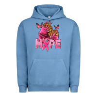 Pigment Pebble Blue hope cancer nails Urban Hoodie - NancyCooperArtShop