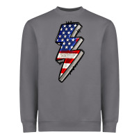 Storm American lightning bold 4th of july Heavyweight Sweatshirt - CowGirlArtShop