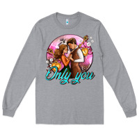 Heather Grey only you and couple with keys Long Sleeve Tee - AdoDesignShop