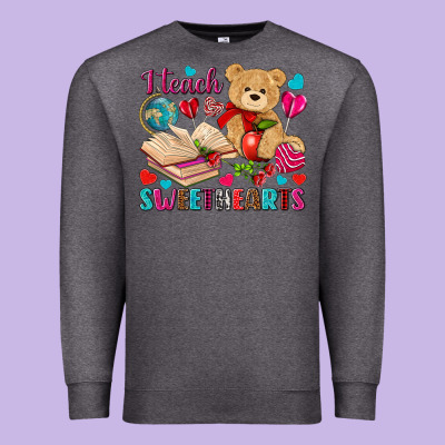 I Teach Sweethearts Premium Sweatshirt Designed By Nancycooperartshop