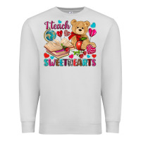 Dove Grey i teach sweethearts Premium Sweatshirt - NancyCooperArtShop
