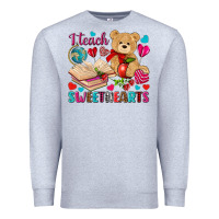 Heather Grey i teach sweethearts Premium Sweatshirt - NancyCooperArtShop
