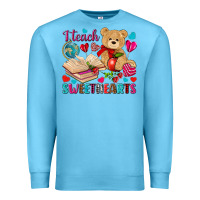 Ocean Blue i teach sweethearts Premium Sweatshirt - NancyCooperArtShop