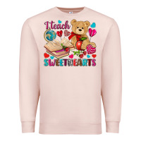 Pale Pink i teach sweethearts Premium Sweatshirt - NancyCooperArtShop