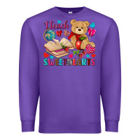 Purple i teach sweethearts Premium Sweatshirt - NancyCooperArtShop