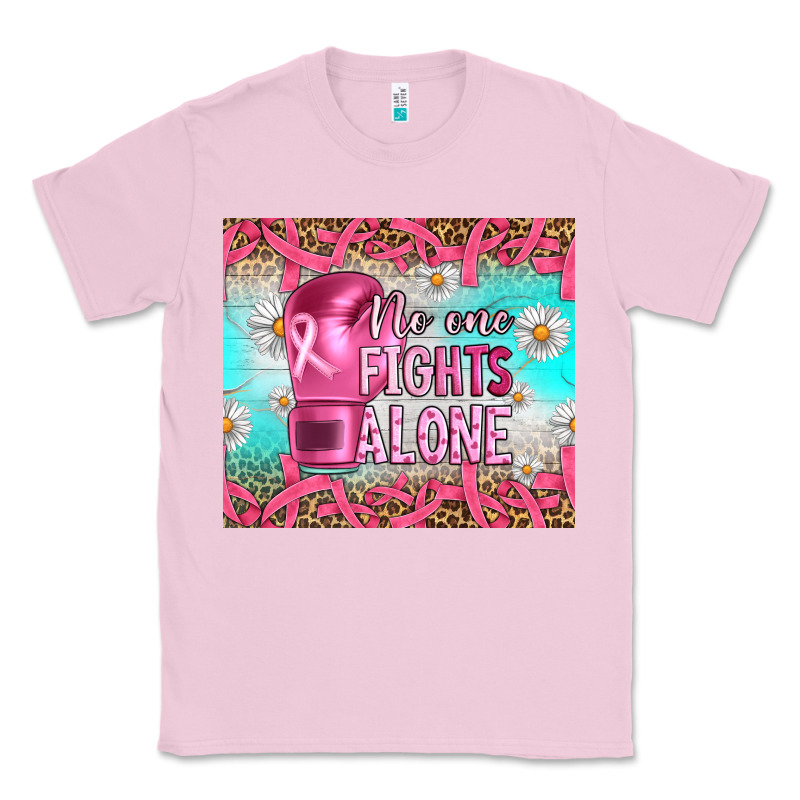 Breast Cancer  No One Fıghts Alone Tumbler Classic Tee by Artiststas | Teevron