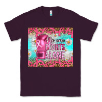 Plum Breast cancer  no one fıghts alone tumbler Classic Tee - Artiststas