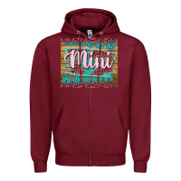 Burgundy western mother's day mini Zipper Hoodie - BarkalooDesign