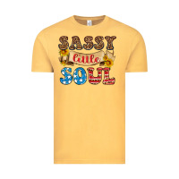 Vintage Mustard sassy little soul Vintage Tee - HRA Design Shop