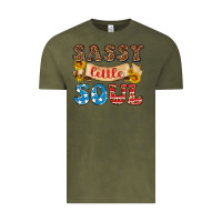 Vintage Olive sassy little soul Vintage Tee - HRA Design Shop