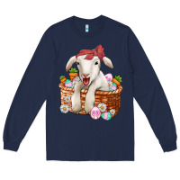 Navy easter lamb Long Sleeve Tee - Jasminsmagicworld