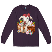 Plum easter lamb Long Sleeve Tee - Jasminsmagicworld