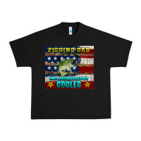 Black fishing dad like a regular but cooler Urban Heavy Tee - HRA Design Shop
