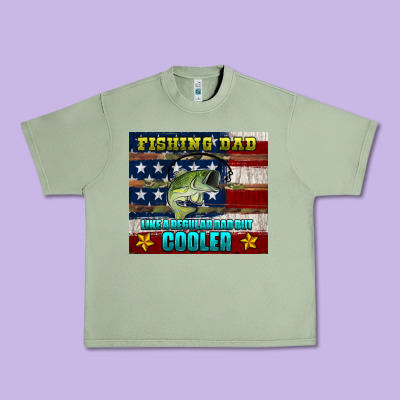 Fishing Dad Like A Regular But Cooler Urban Heavy Tee Designed By Hra Design Shop