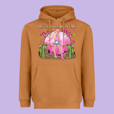 Pretty Girls Walk Like This This Heavyweight Hoodie Designed By Nancycooperartshop