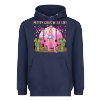 Navy pretty girls walk like this this Heavyweight Hoodie - NancyCooperArtShop
