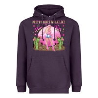 Plum pretty girls walk like this this Heavyweight Hoodie - NancyCooperArtShop
