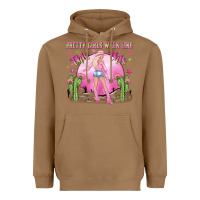 Toasted Coconut pretty girls walk like this this Heavyweight Hoodie - NancyCooperArtShop