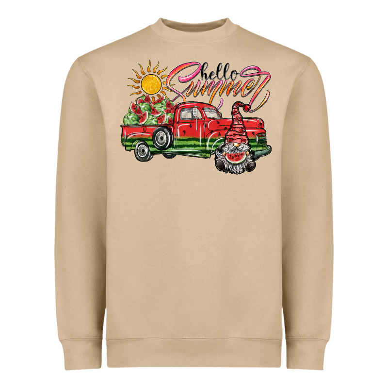 Hello Summer Heavyweight Sweatshirt by SublimationCraftShop | Teevron