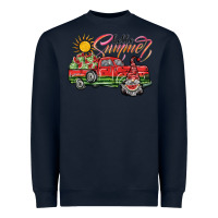 Navy hello summer Heavyweight Sweatshirt - SublimationCraftShop