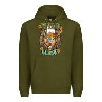 Army Green wild west Premium Hoodie - Artiststas