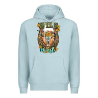 Blue Mist wild west Premium Hoodie - Artiststas