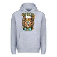 Heather Grey wild west Premium Hoodie - Artiststas