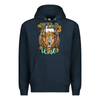 Navy wild west Premium Hoodie - Artiststas