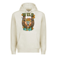 Oatmeal Heather wild west Premium Hoodie - Artiststas