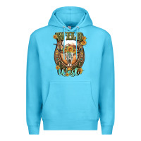 Ocean Blue wild west Premium Hoodie - Artiststas
