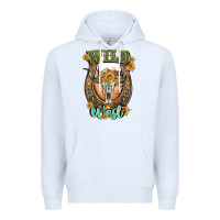 White wild west Premium Hoodie - Artiststas