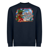 Navy hello summer Heavyweight Sweatshirt - SublimationCraftShop