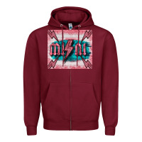 Burgundy western mini pink glitter Zipper Hoodie - BarkalooDesign
