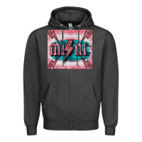 Charcoal Heather western mini pink glitter Zipper Hoodie - BarkalooDesign