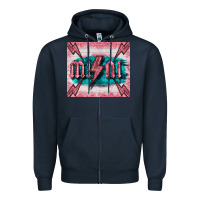 Navy western mini pink glitter Zipper Hoodie - BarkalooDesign